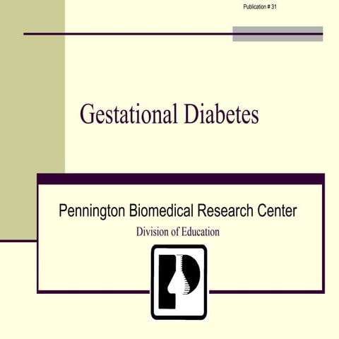 Gestational diabetes