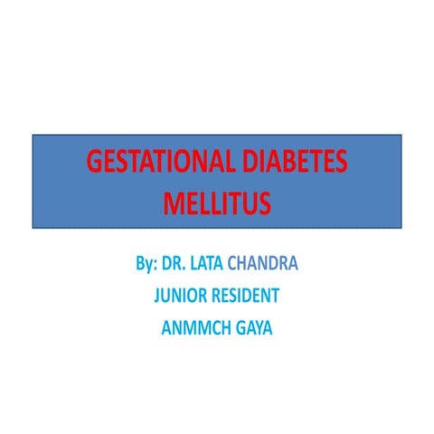 Gestational diabetes mellitus (2)