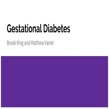 Gestational diabetess