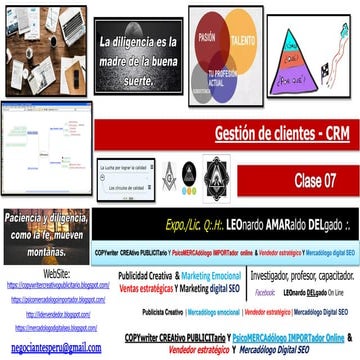 Curso Clase de Gestión de relación con el cliente - CRM 07