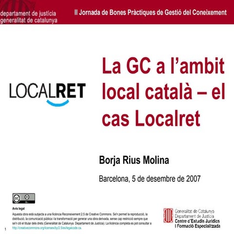 Gestió del coneixement a l'ambit local