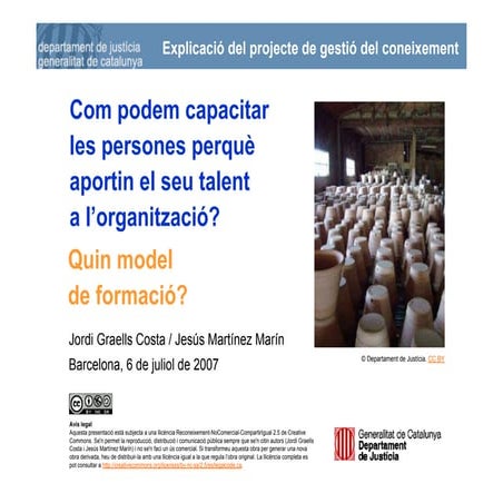 Gestió del coneixement al Departament de Justícia - Knowledge Management in M...