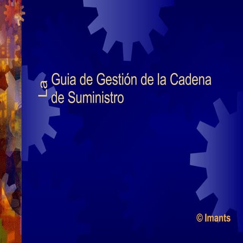 Gestión de la Cadena de Suministro | PPT