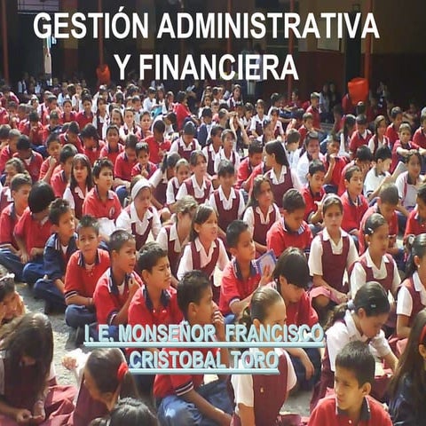 Gestión administrativa y financiera