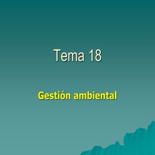 Gestión ambiental