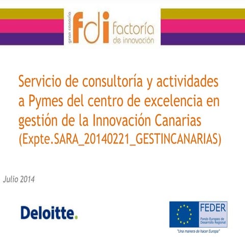 Factoría de Innovación de Gran Canaria (FDI) 