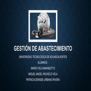 Gestión de abastecimiento 