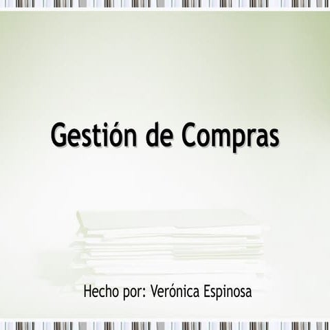 Gestión de compras