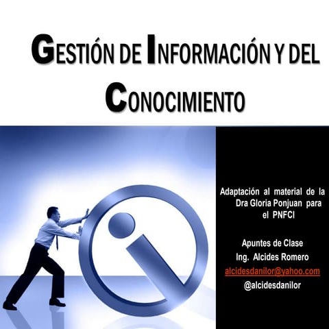 Gestión de información y del conocimiento 