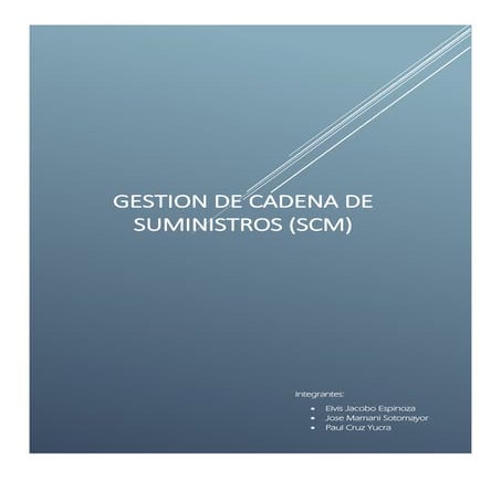 Gestión de la cadena de suministros