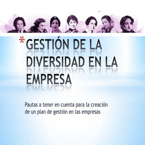 Gestión de la diversidad en la empresa