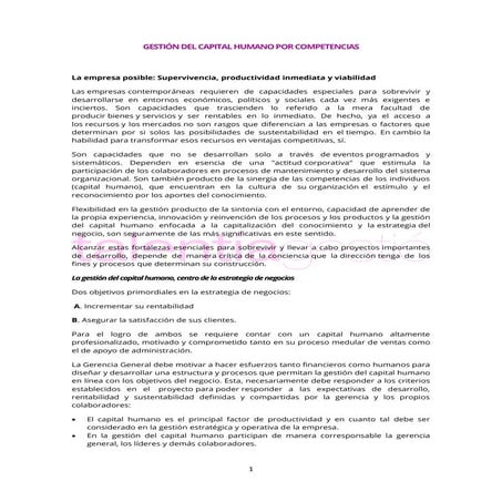 Capital humano | PPTX