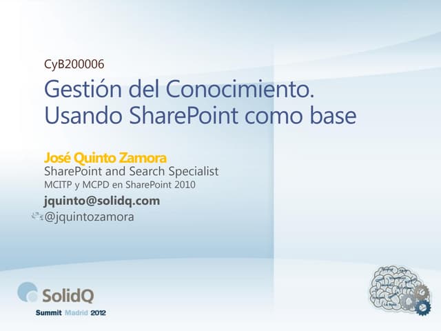 Gestión del conocimiento utilizando...