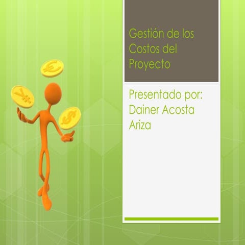 Gestión de Costos del Proyecto | PPTX