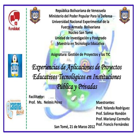 Gestión de proyeto y las tic