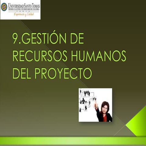Gestión de recursos humanos del proyecto