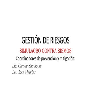 Gestión de riesgos