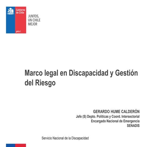 Gestión de Riesgo de Desastres y Discapacidad en Chile | PDF