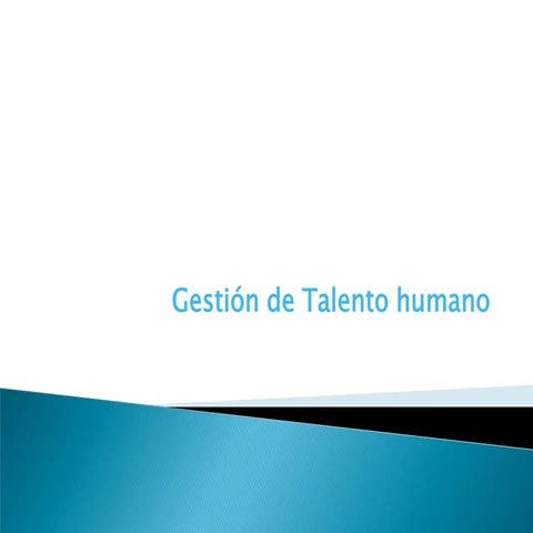 Gestión de talento humano