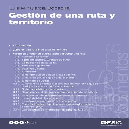 Gestión de una ruta y territorio