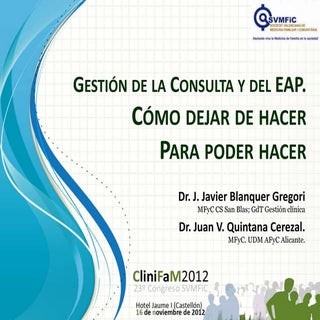 Gestión Consulta en Atención Primaria