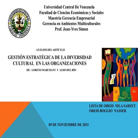 Gestión Estratégica de la Diversidad Cultural en las Organizaciones