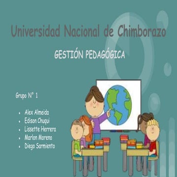 Gestión pedagógica 