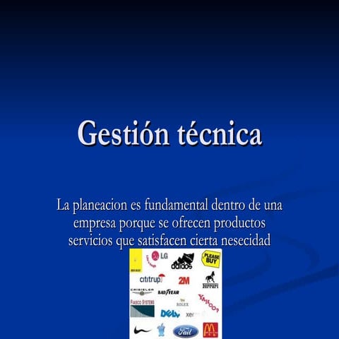 Gestión técnica