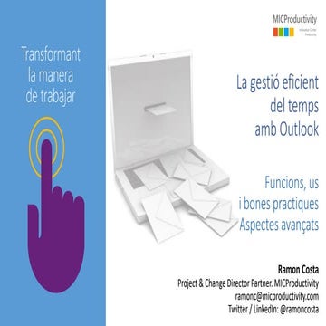Gestió eficient del temps amb Outlook (curs avançat)