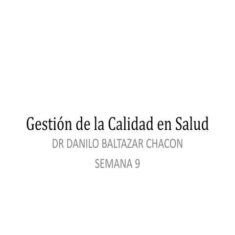 Dimensiones de la calidad en salud. | PDF