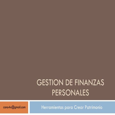 Toma el Control de tu Dinero | PPTX