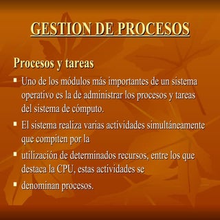 GESTION DE PROCESOS EN SISTEMAS OPE...