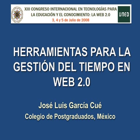 Herramientas para la Gestion Del Tiempo Web 2.0 | PDF
