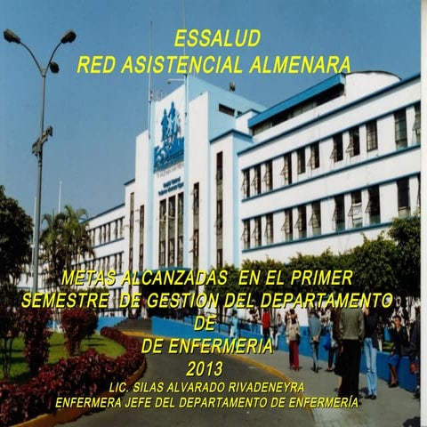 Metas Alcanzadas en el Primer Trimestre de Gestión del Departamento de Enferm...