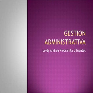 Gestion administrativa