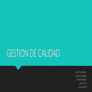 Sistema de aseguramiento de la calidad | PPTX