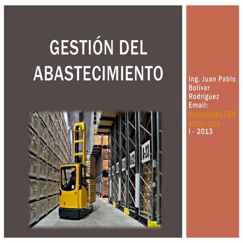 Gestion de Abastecimiento