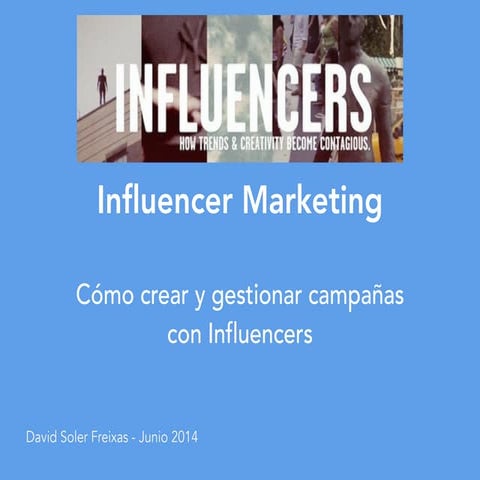 Gestion de campañas con influencers