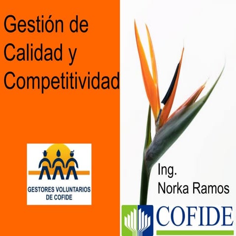 Charla N° 11: Gestión de calidad y competitividad - Norka Ramos