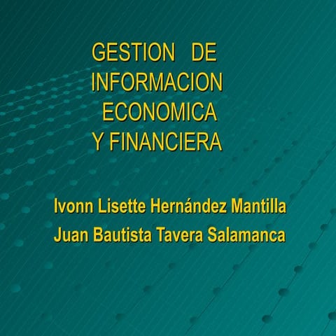 Gestion  De La Información  