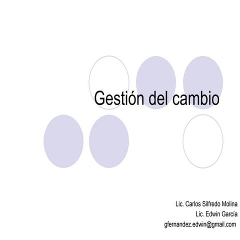 Gestion del Cambio