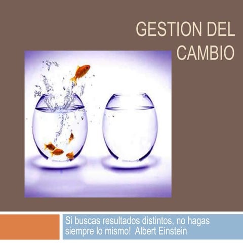 Gestion del cambio | PPTX
