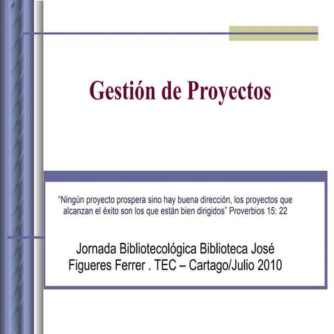 Gestion de proyectos
