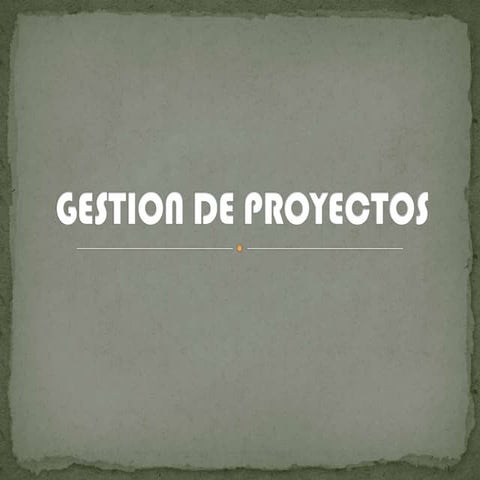 Gestion de proyectos