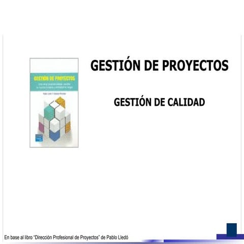Gestión de Proyectos de Calidad