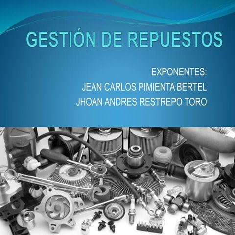 Gestion de repuestos | PPTX