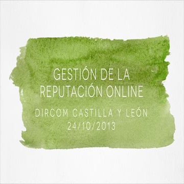 Gestión de reputación online