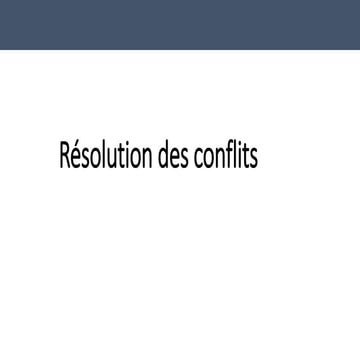 La Gestion des Conflits | PDF