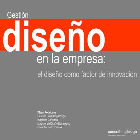 Design Thinking - Gestion de diseño
