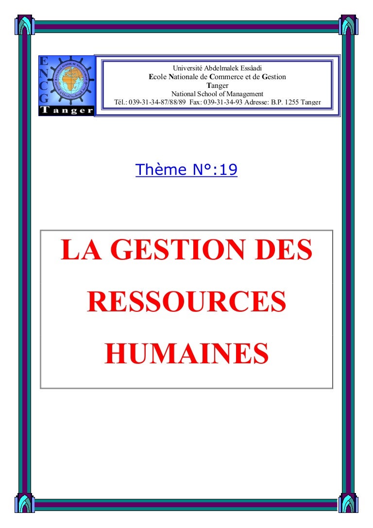 M1 Gestion Des Ressources Humaines - Site évry